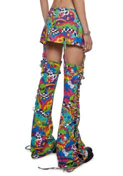 Club Exx Bottoms|Skirts*Gumdrop Ride Skirt & Leg Warmers Set