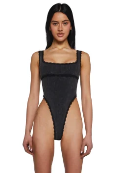 Current Mood Tops|Plus*Hacker Romance Ribbed Bodysuit
