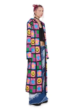 dELiA*s by Dolls Kill Outerwear*Happy In My Mind Crochet Cardigan