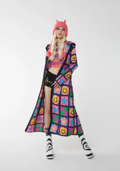 dELiA*s by Dolls Kill Outerwear*Happy In My Mind Crochet Cardigan