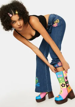 dELiA*s by Dolls Kill Boots|Platforms*Happy In My Mind Platform Boots