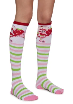 Dolls Kill | Care Bears x Strawberry Shortcake Socks & Tights*Happy Together Knee High Socks