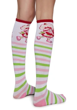 Dolls Kill | Care Bears x Strawberry Shortcake Socks & Tights*Happy Together Knee High Socks