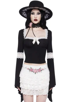 Widow Tops*Hardcore Goth Long Sleeve Top