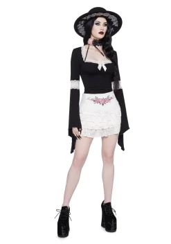 Widow Tops*Hardcore Goth Long Sleeve Top