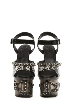 Generation Kiss Platforms*Hardcore Lucite Platform Heels