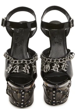 Generation Kiss Platforms*Hardcore Lucite Platform Heels
