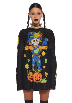 Trickz N' Treatz Tops*Harvest Heartwarmer Knit Sweater
