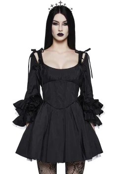 Widow Dresses|Mini Dresses*Haunted Hue Mini Dress - Black