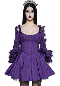 Widow Dresses|Mini Dresses*Haunted Hue Mini Dress - Purple