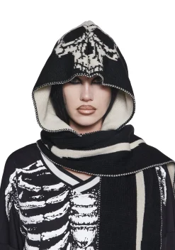 Trickz N' Treatz Scarves & Gloves*Haunted Scarf With Hood
