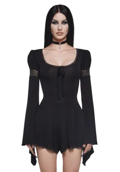 Widow Jumpsuits & Rompers|Plus*Haute Streak Knit Romper