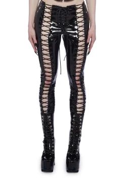 Widow Bottoms|Pants*Have Mercy Lace Up Pants