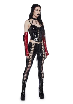 Widow Bottoms|Pants*Have Mercy Lace Up Pants