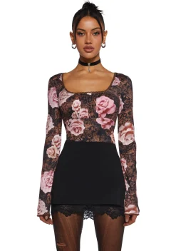 dELiA*s by Dolls Kill Tops|Plus*Hazy Memories Long Sleeve Top