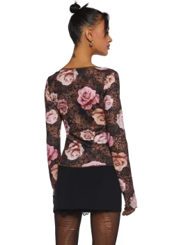 dELiA*s by Dolls Kill Tops|Plus*Hazy Memories Long Sleeve Top