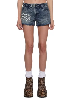 Ed Hardy Bottoms|Shorts*Heart Dagger Denim Shorts