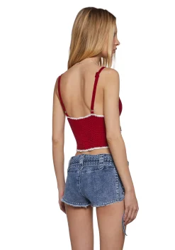 Sugar Thrillz Tops|Plus*Heart Of The Country Crochet Top