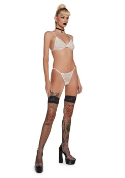 Widow Lingerie*Heartless Lust Triangle Bra - Ivory