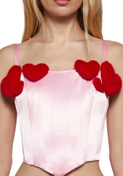 Sugar Thrillz Corsets|Tops*Hearts Aligned Corset Top