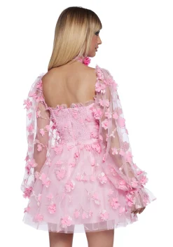 Sugar Thrillz Dresses*Heavenly Affair Babydoll Dress - Floral