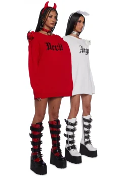 Trickz N' Treatz Tops*Heavenly Temptations Knit Sweater Set