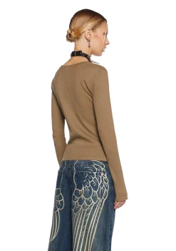 Current Mood Tops|Plus*Here Comes Trouble Thermal Top