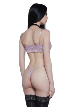 Current Mood Lingerie*Hidden Secrets Lace Bralette - Lavender