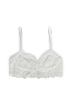 Current Mood Lingerie*Hidden Secrets Lace Bralette - White