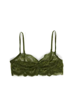 Current Mood Lingerie*Hidden Secrets Lace Bralette - Olive