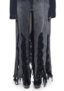 Widow Outerwear|Plus*Hidden Shadows Denim Duster