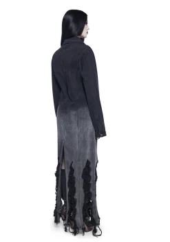 Widow Outerwear|Plus*Hidden Shadows Denim Duster
