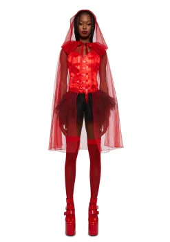 Trickz N' Treatz Outerwear*Hide No More Sheer Cape
