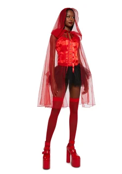 Trickz N' Treatz Outerwear*Hide No More Sheer Cape