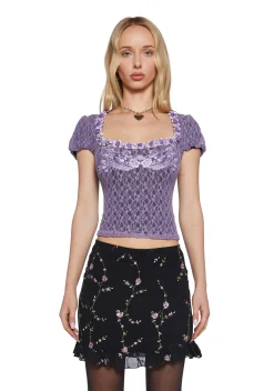 Sugar Thrillz Tops|Plus*Hideaway Spell Lace Top