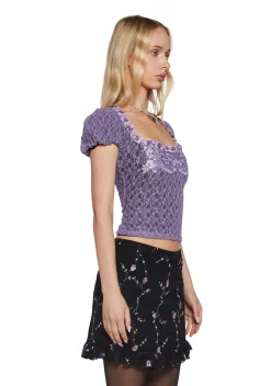 Sugar Thrillz Tops|Plus*Hideaway Spell Lace Top