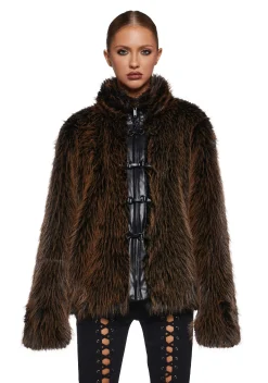 Current Mood Outerwear|Plus*High Society Babe Faux Fur Coat