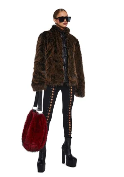 Current Mood Outerwear|Plus*High Society Babe Faux Fur Coat