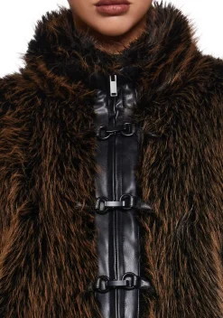 Current Mood Outerwear|Plus*High Society Babe Faux Fur Coat