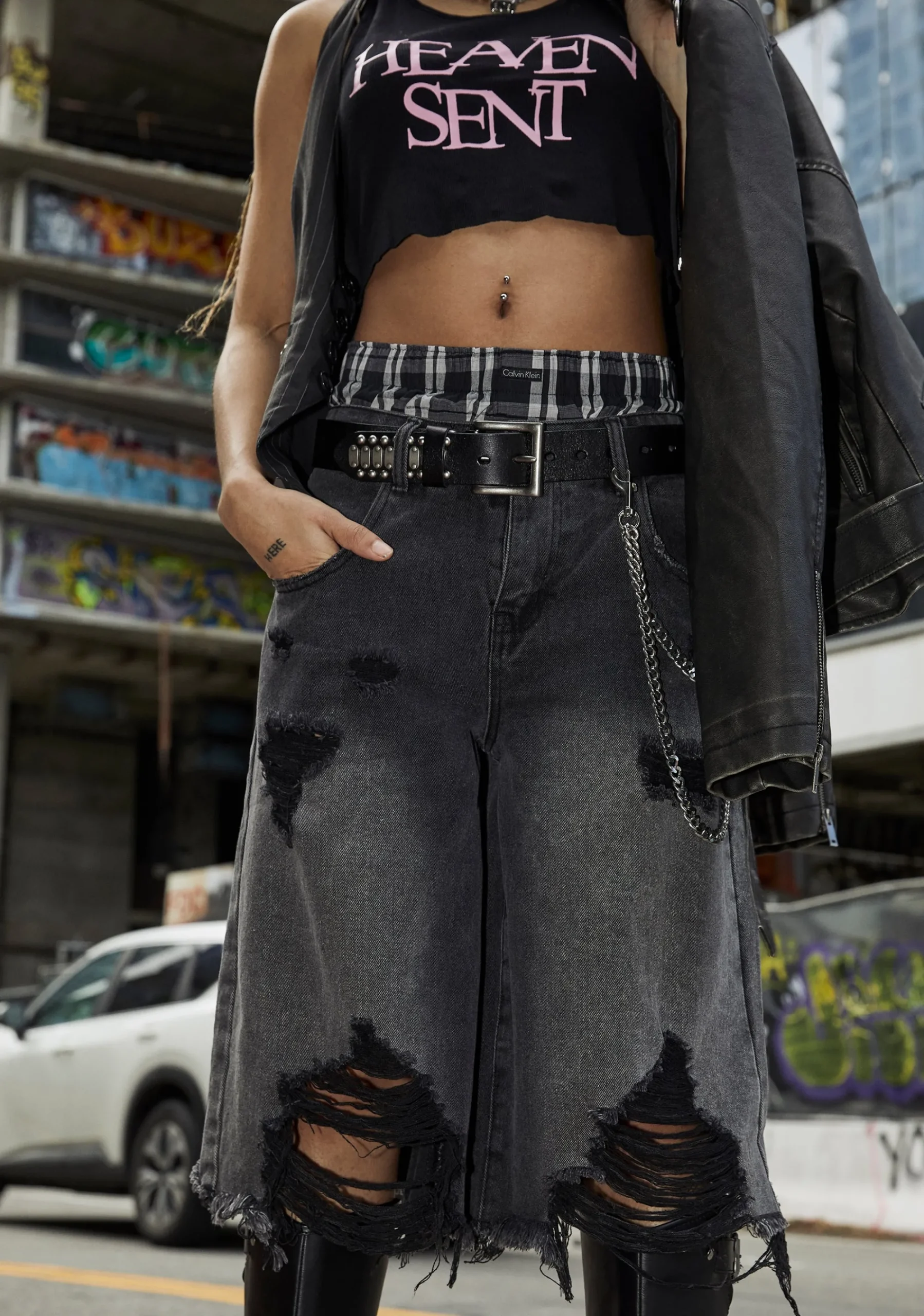 Widow Tops|Plus*High Voltage Lace Up Top