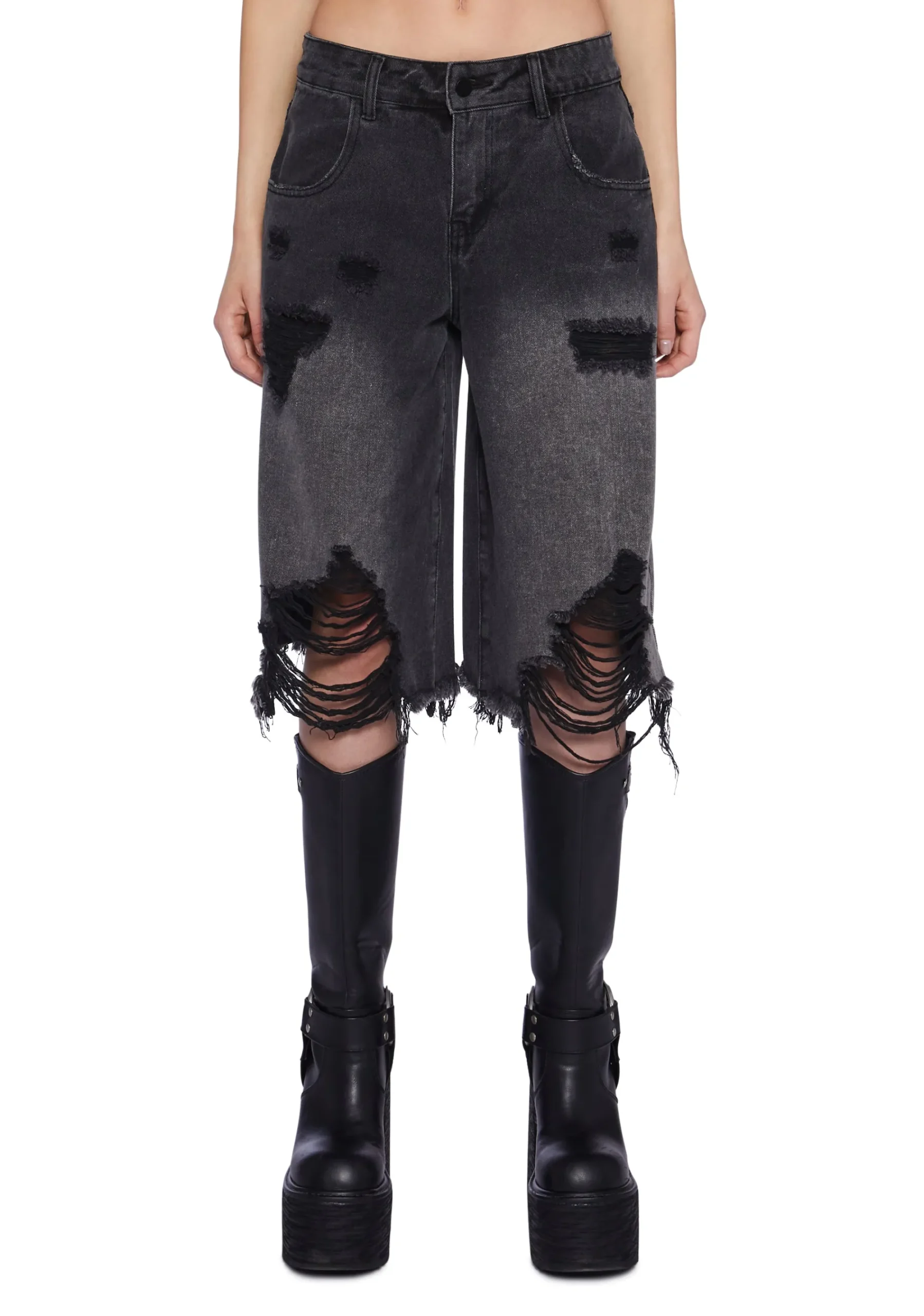 Widow Tops|Plus*High Voltage Lace Up Top
