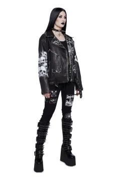 Widow Outerwear|Plus*Highway Havoc Moto Jacket