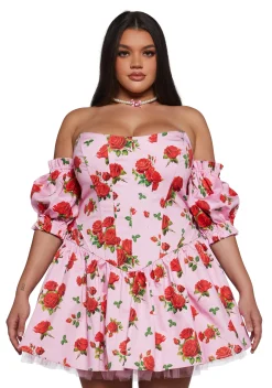 Sugar Thrillz Dresses|Plus*Holding Court Corset Dress - Pink