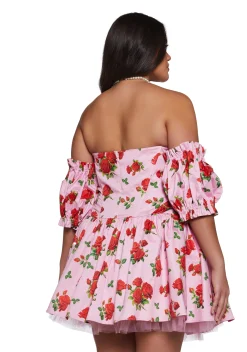 Sugar Thrillz Dresses|Plus*Holding Court Corset Dress - Pink