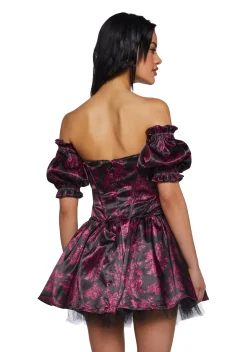 Sugar Thrillz Dresses|Plus*Holding Court Corset Dress - Black