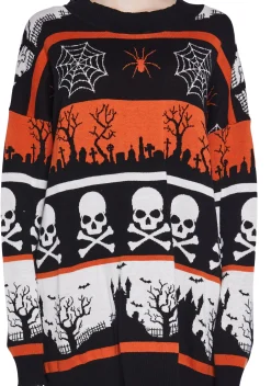 Trickz N' Treatz Tops*Hollow Grounds Knit Sweater
