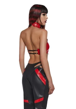 Namilia Bottoms|Pants*Hollywood Asymmetric Moto Trousers - Black