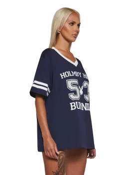 Playboy by Dolls Kill Tops*Holmby Hills Varsity Tee
