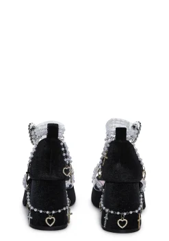 Sugar Thrillz Heels|Sandals*Holy Revelation Platform Sandals - Black
