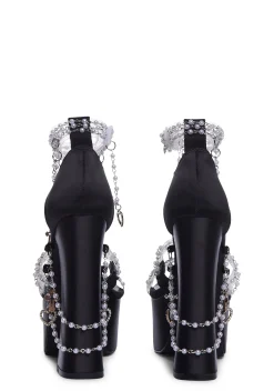 Sugar Thrillz Platforms|Heels*Holy Revelation Platform Heels - Black